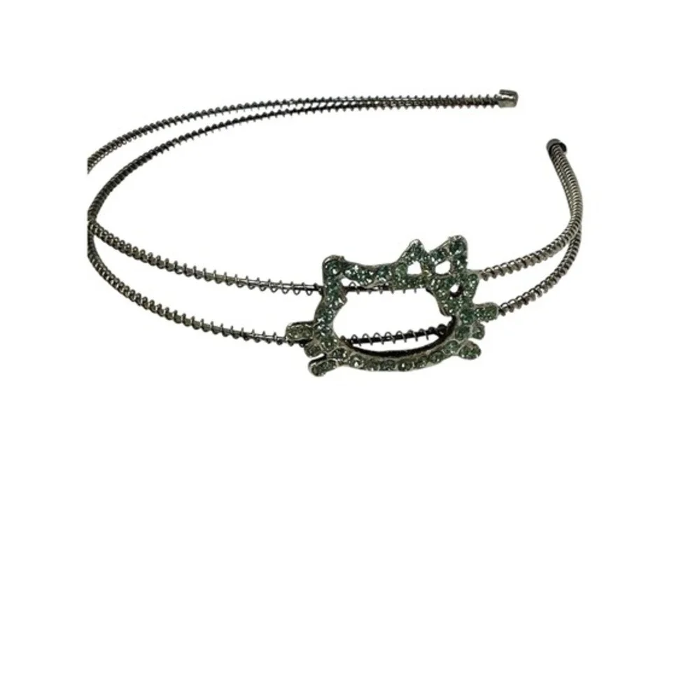 NEW girls metal kitty cat rhinestone‎ headband